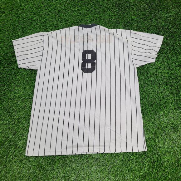 Vintage Chicago White-Sox Henley Shirt XL 23x29 Striped - Picture 2 of 13